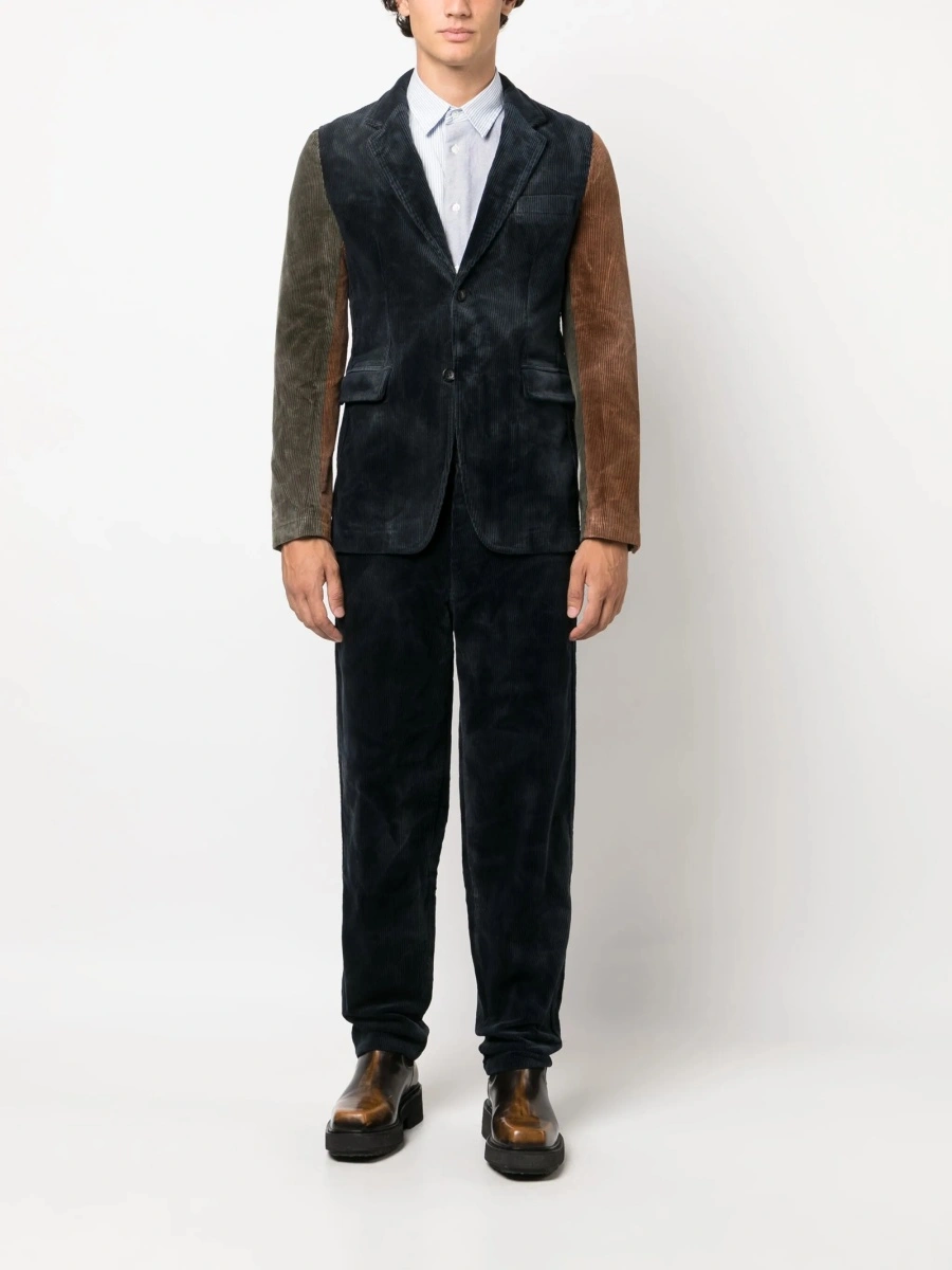Pantaloni drepti Comme des Garçons albastri - Img 2