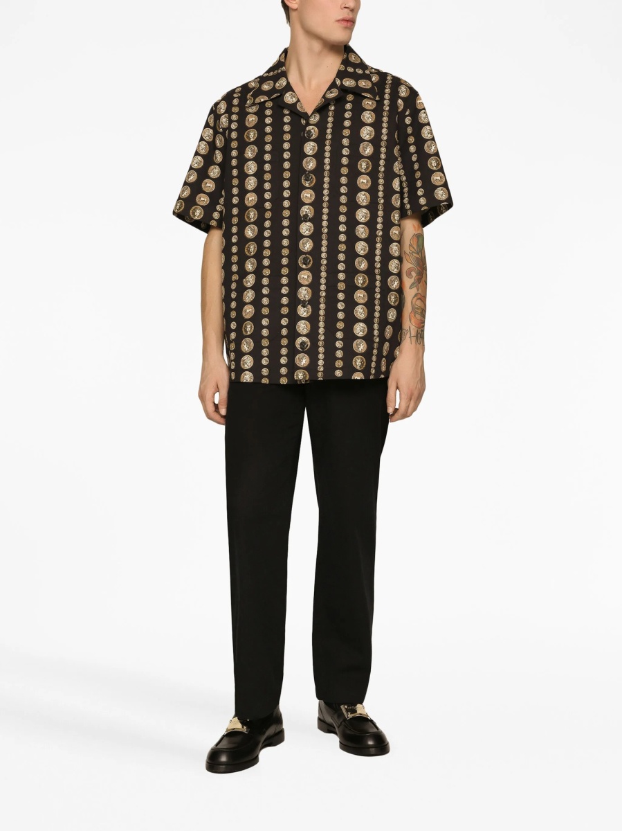 Pantaloni drepti Dolce &amp; Gabbana negri - Img 3