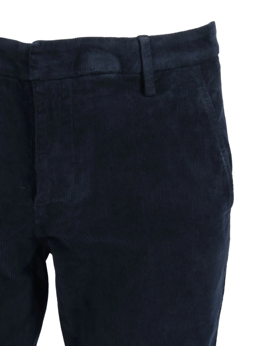 Pantaloni drepti Dondup albastri - Img 3