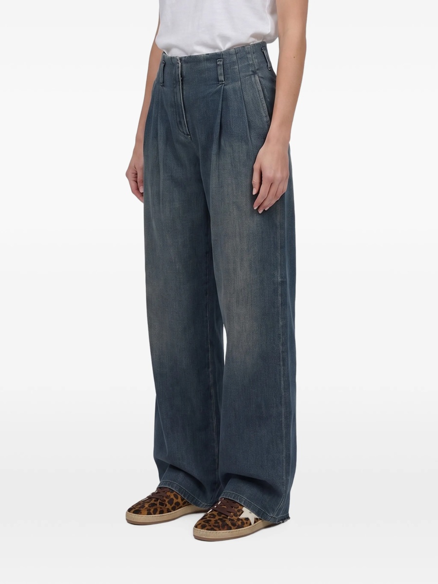 Pantaloni drepti Golden Goose albastri - Img 2
