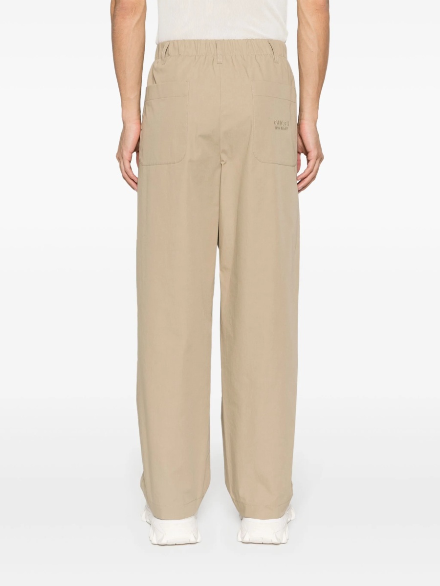 Pantaloni drepti Gucci neutri - Img 4