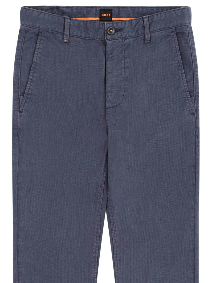 Pantaloni drepti Hugo Boss albastri - Img 2