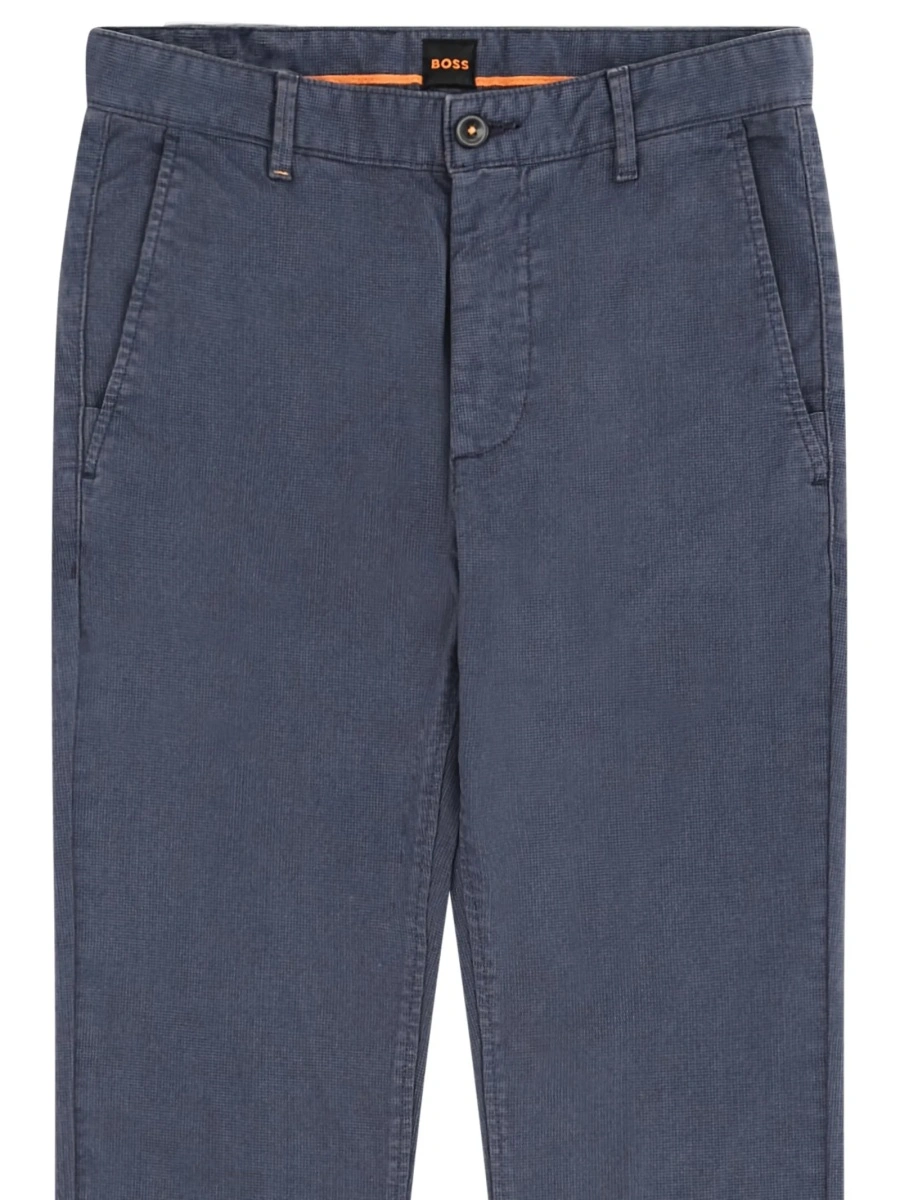 Pantaloni drepti Hugo Boss albastri - Img 2