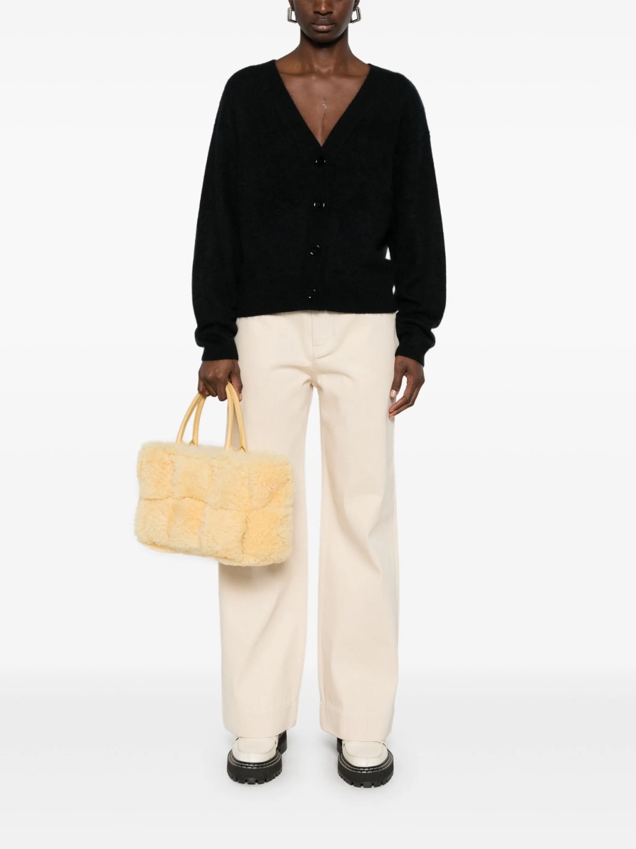 Pantaloni drepti Jil Sander neutri din bumbac - Img 2