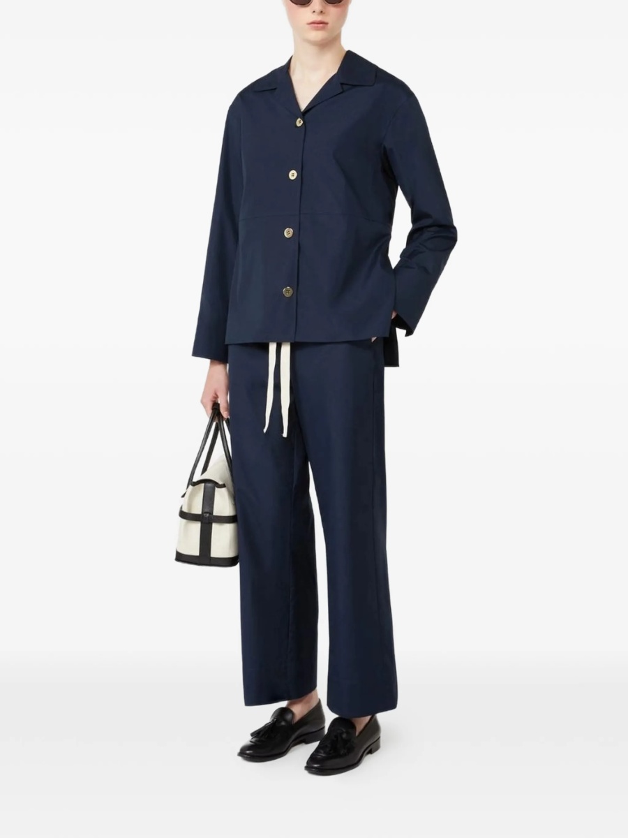Pantaloni drepti Max Mara albastri - Img 2