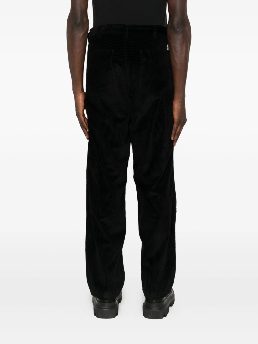 Pantaloni drepti Moncler negri - Img 4