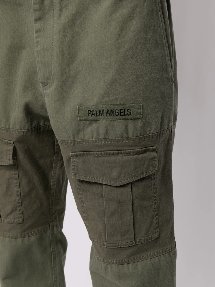 Pantaloni drepti Palm Angels verzi - Img 5