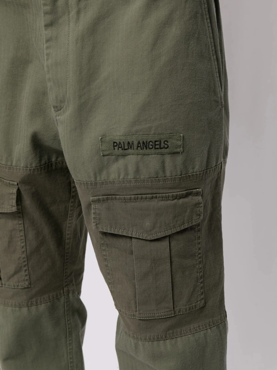 Pantaloni drepti Palm Angels verzi - Img 5