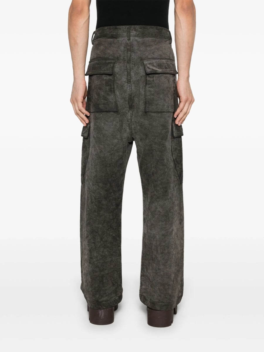 Pantaloni drepti Rick Owens maro - Img 4