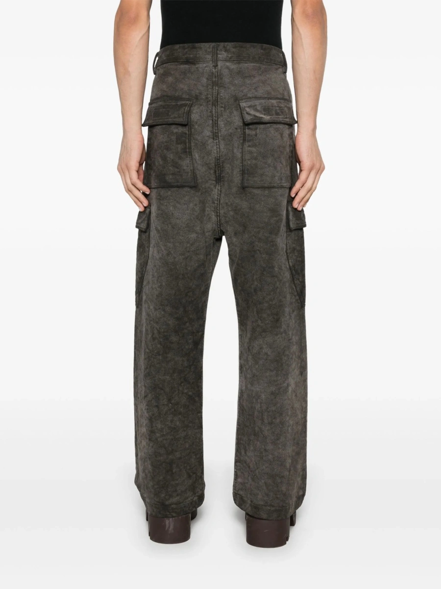 Pantaloni drepti Rick Owens maro - Img 4