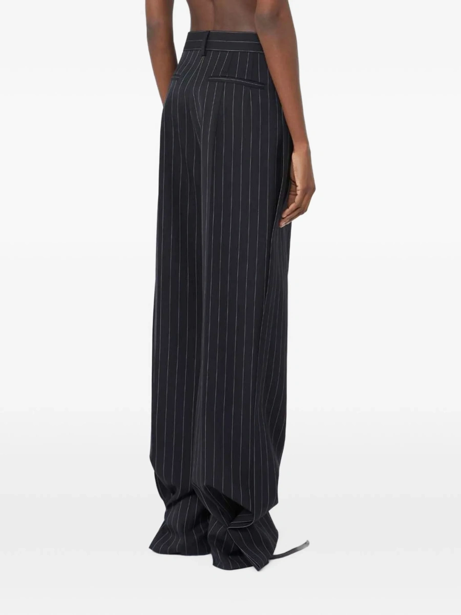 Pantaloni drepti SPORTMAX negri - Img 4