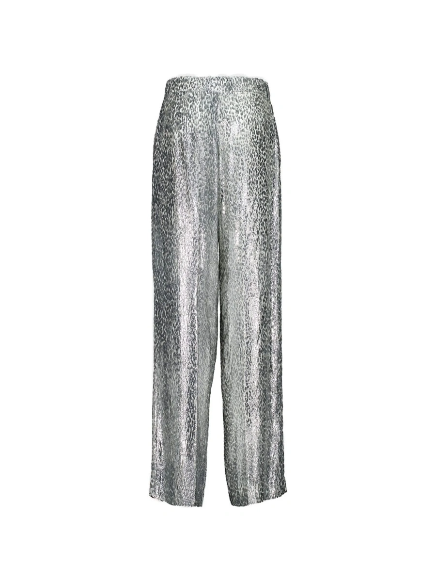 Pantaloni drepti Stella McCartney argintii - Img 2