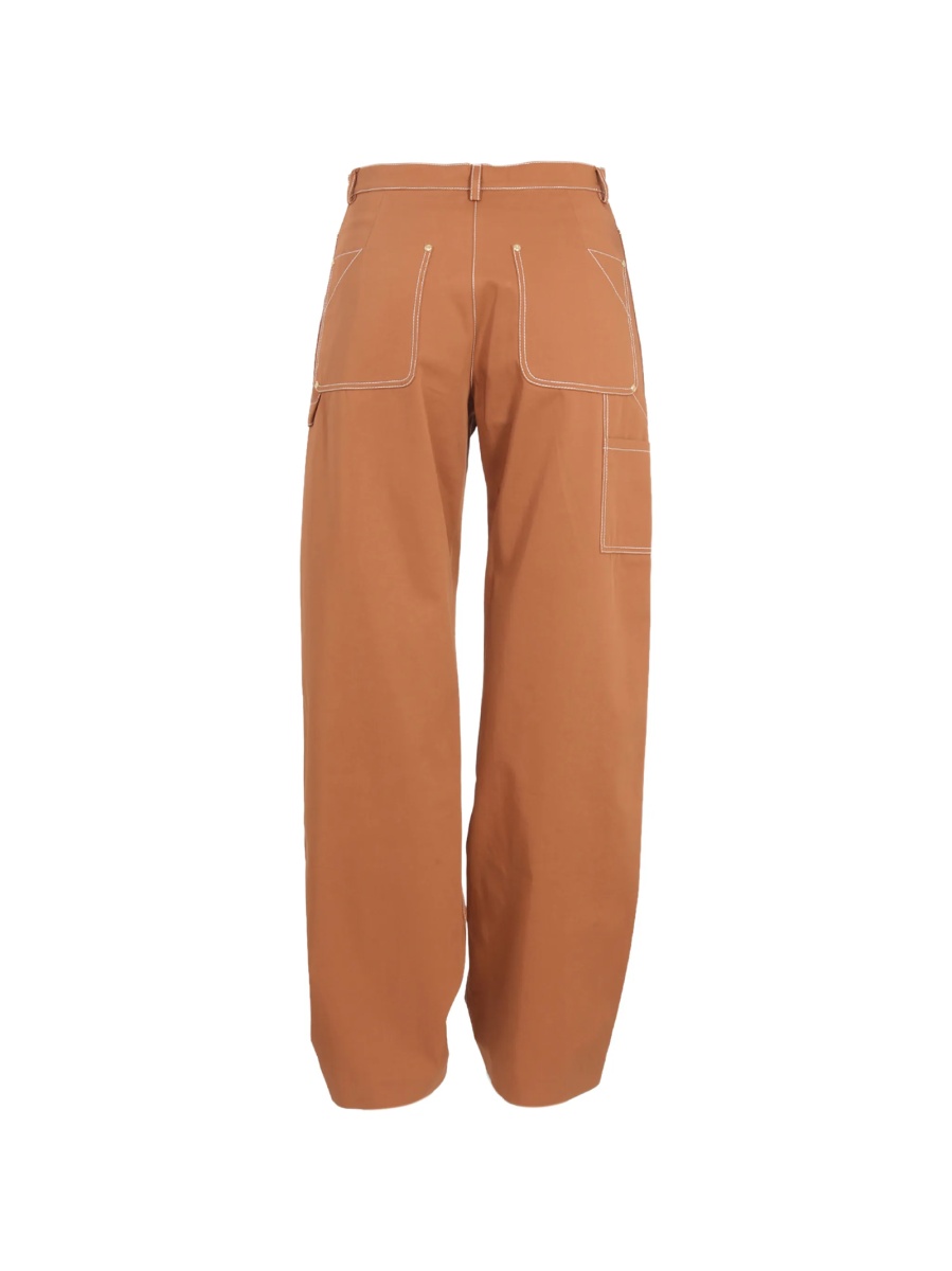 Pantaloni drepti Stella McCartney maro - Img 2