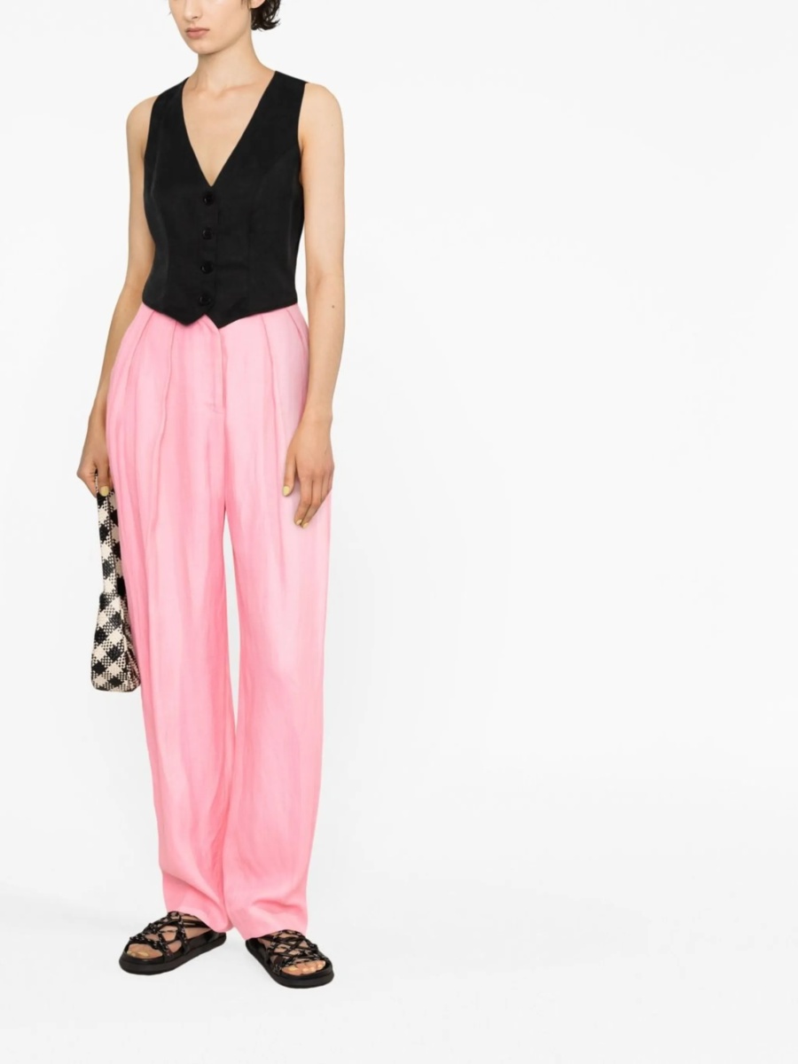 Pantaloni drepti Stella McCartney roz - Img 2