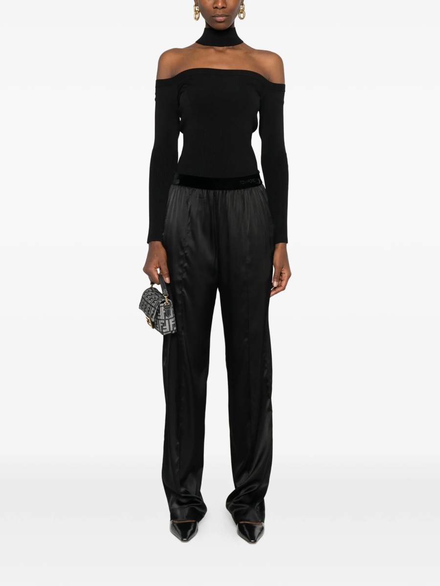 Pantaloni drepti Tom Ford negri - Img 2