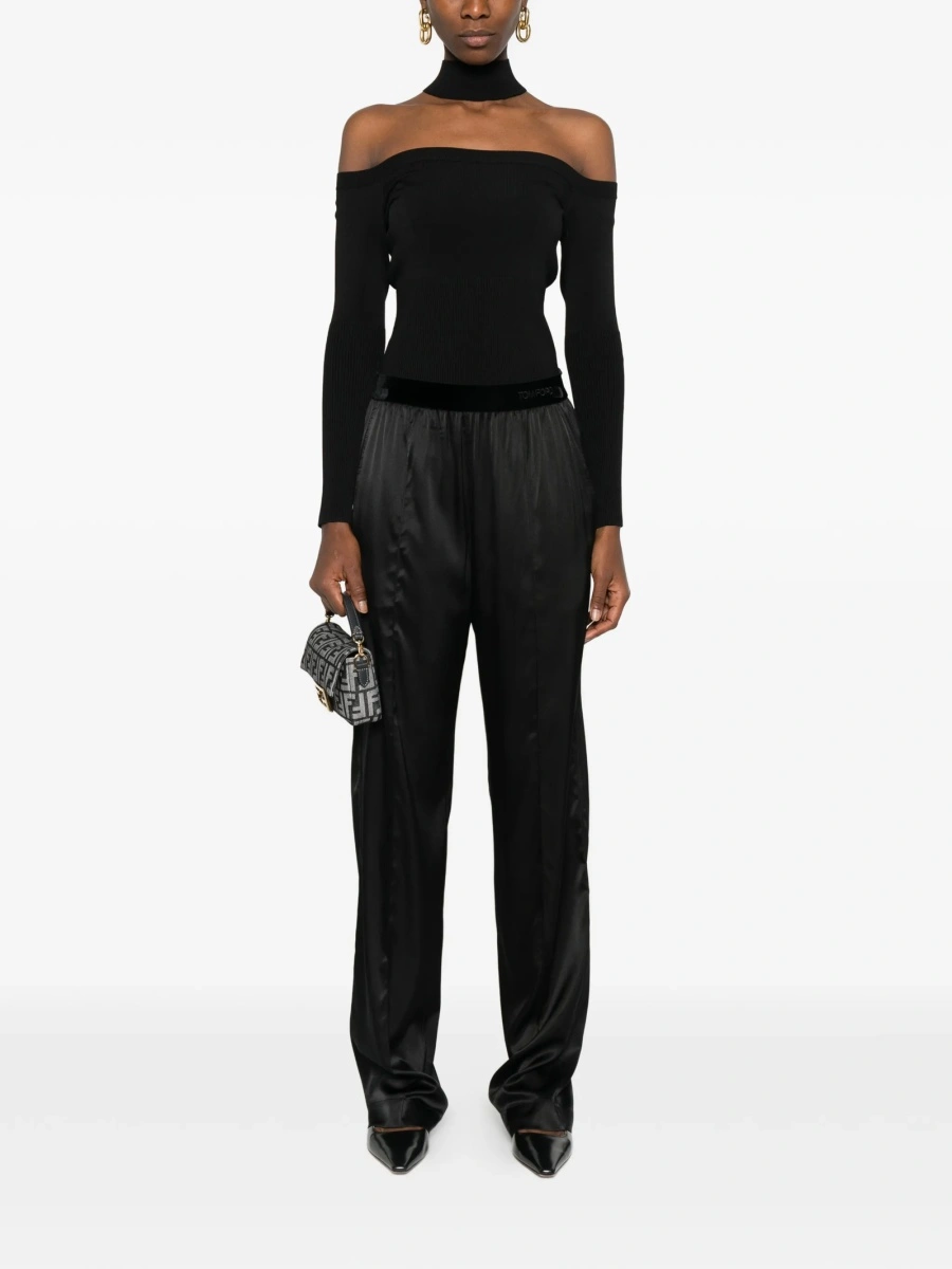 Pantaloni drepti Tom Ford negri - Img 2