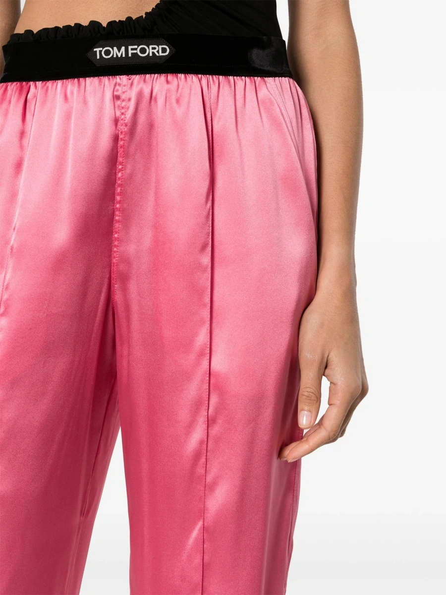 Pantaloni drepti Tom Ford roz - Img 5