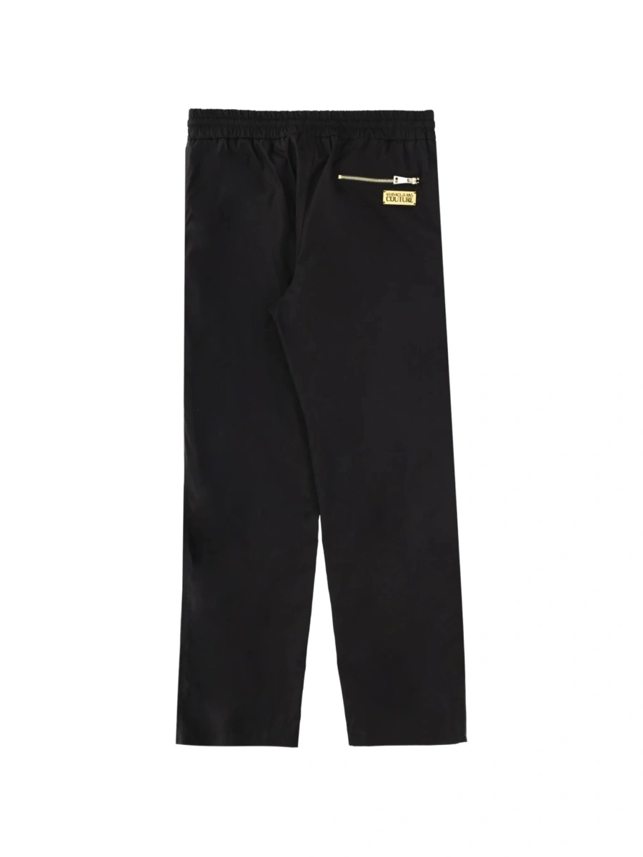 Pantaloni drepti Versace Jeans Couture negri - Img 5