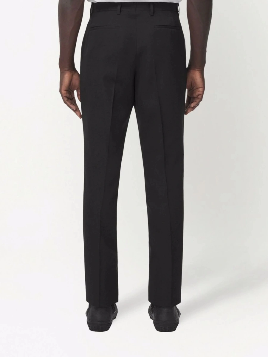 Pantaloni eleganti Burberry negri - Img 4