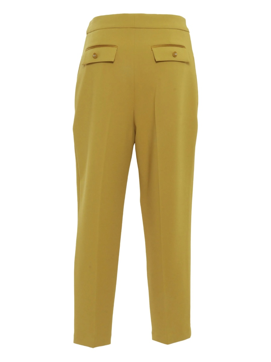 Pantaloni eleganti Elisabetta Franchi galbeni - Img 2