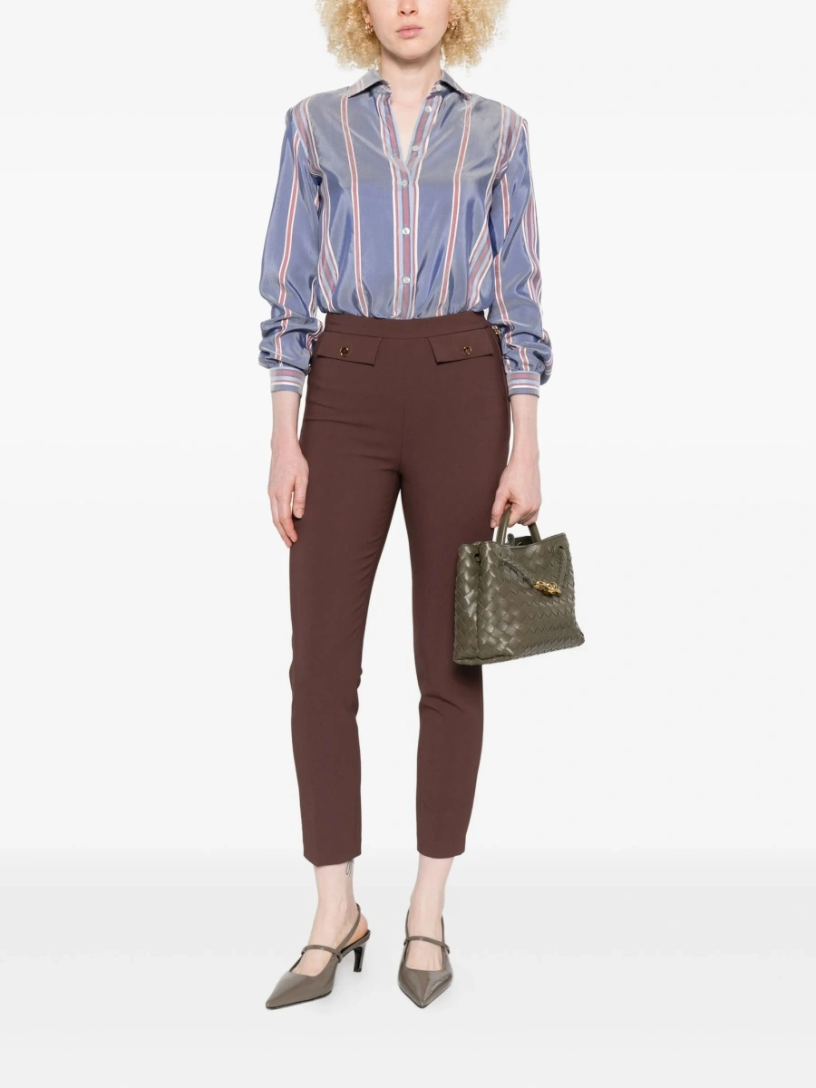 Pantaloni eleganti Elisabetta Franchi maro - Img 6