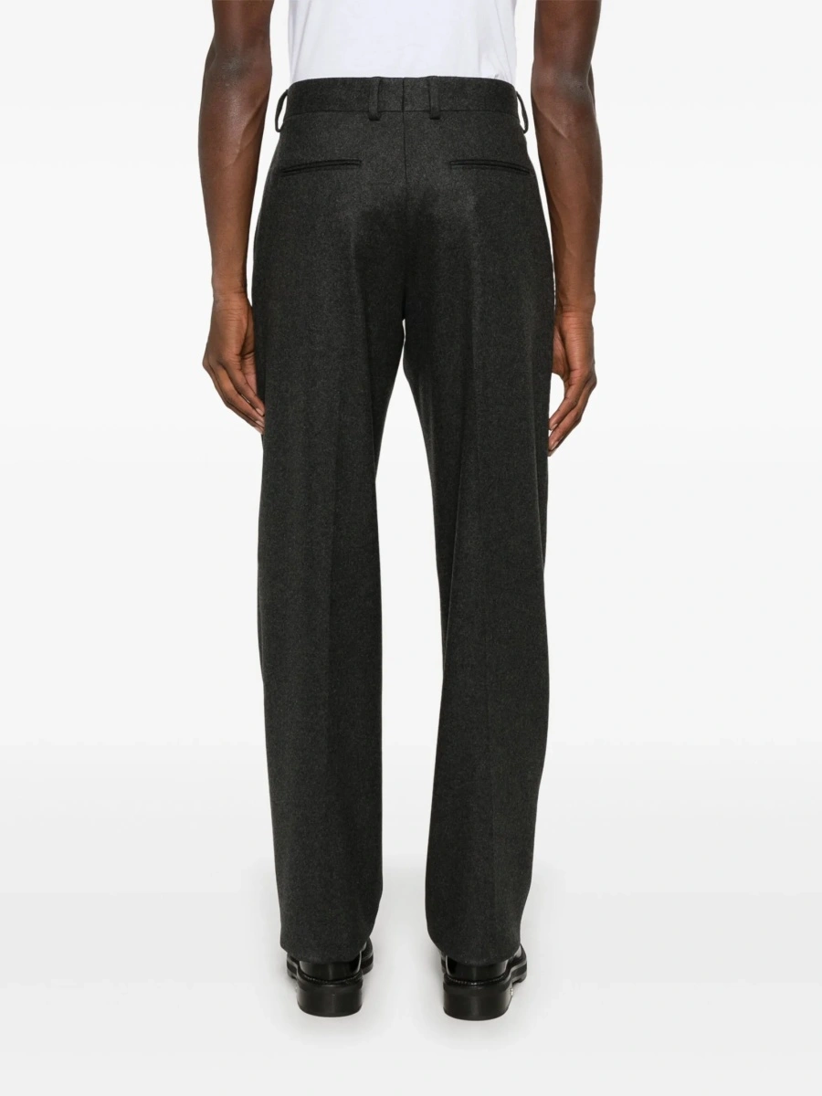 Pantaloni eleganti Fendi gri din spandex/elastan si casmir - Img 4