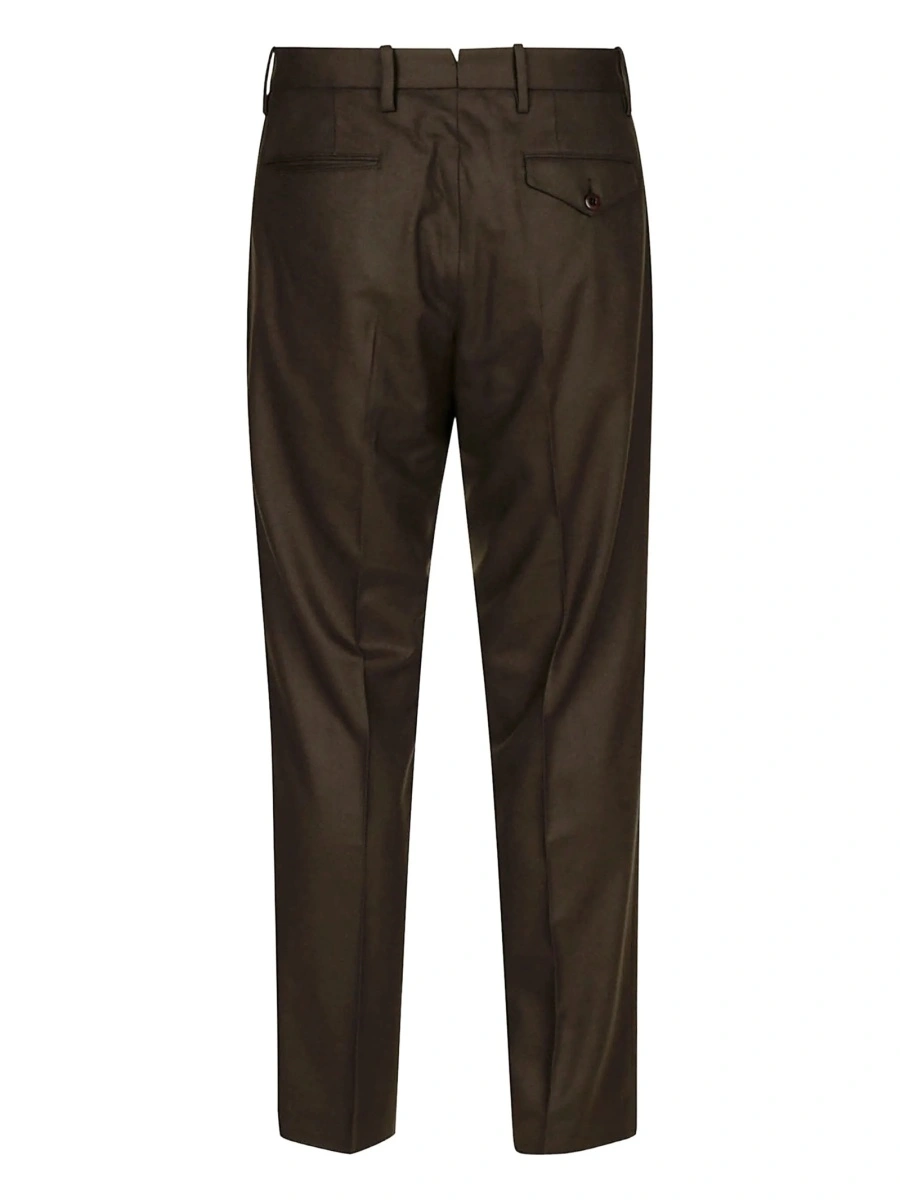 Pantaloni eleganti HINDUSTRIE verzi - Img 2