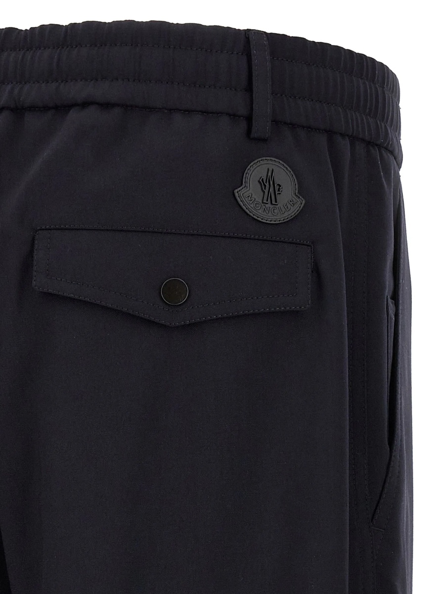 Pantaloni eleganti Moncler albastri - Img 4
