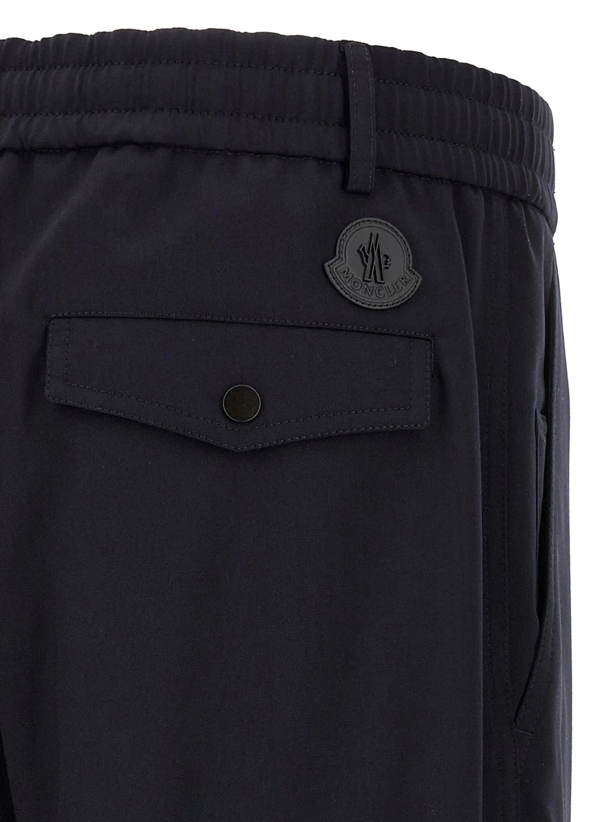 Pantaloni eleganti Moncler albastri - Img 4