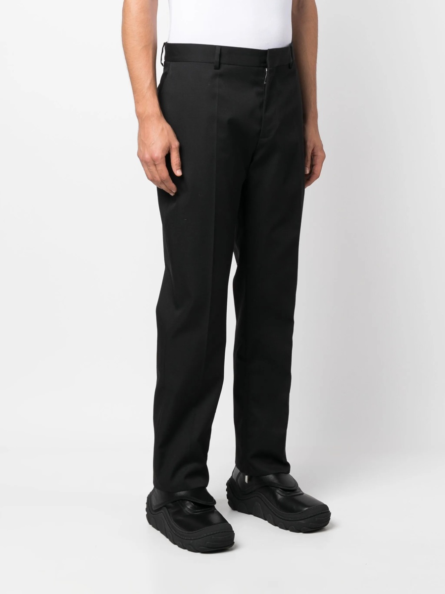 Pantaloni eleganti Off-White negri din lana - Img 3