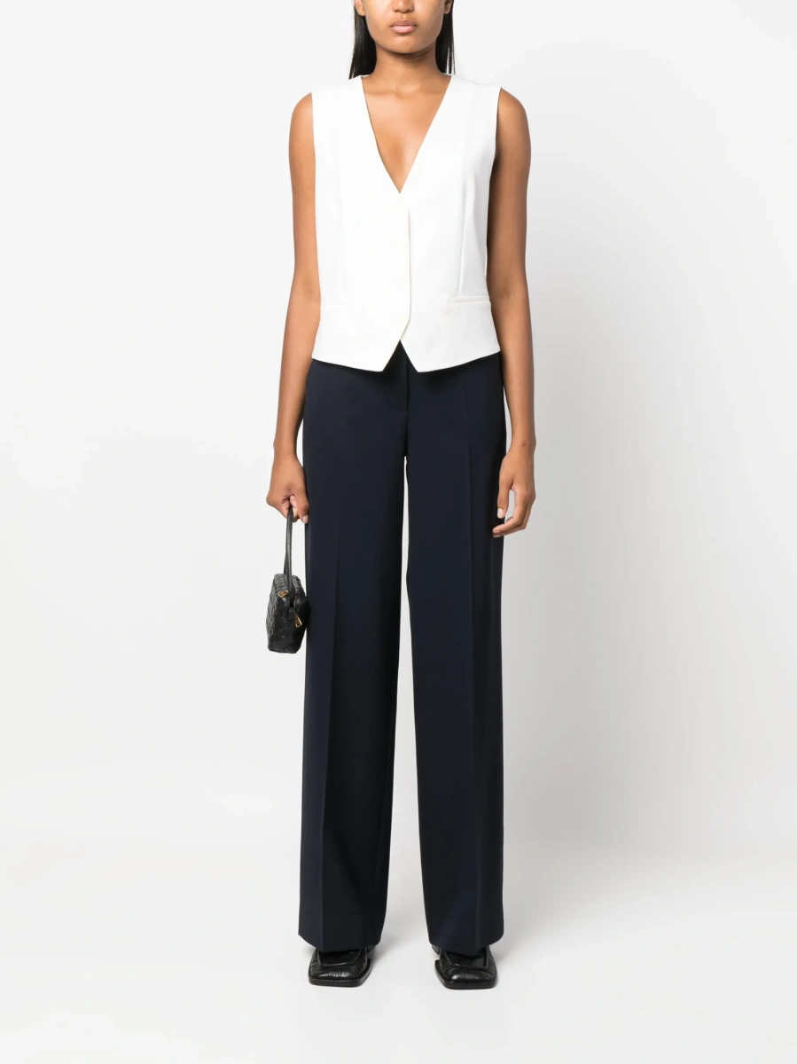 Pantaloni eleganti P.A.R.O.S.H. albastri - Img 2
