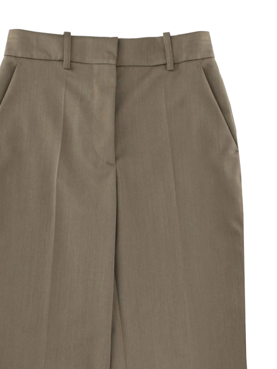 Pantaloni eleganti Victoria Beckham verzi - Img 2