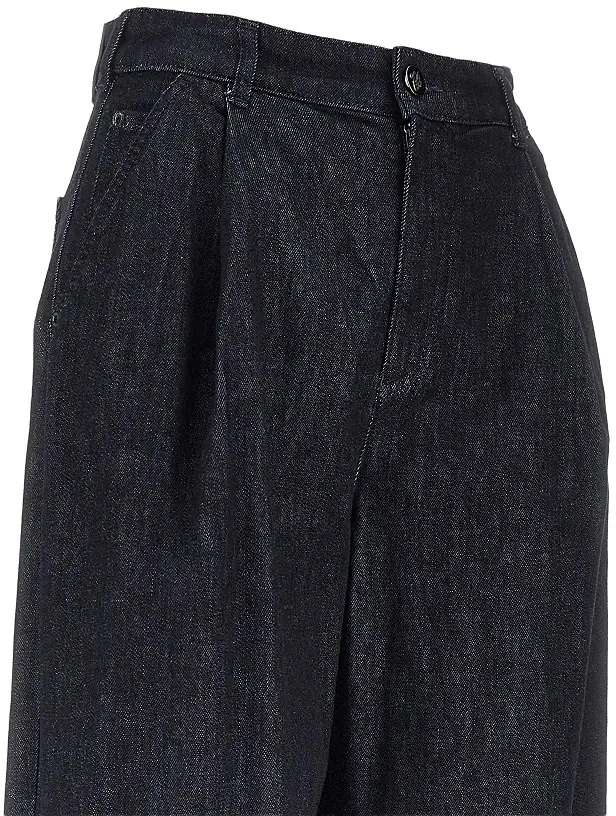 Pantaloni Emporio Armani albastri din denim 'J6J' - Img 2
