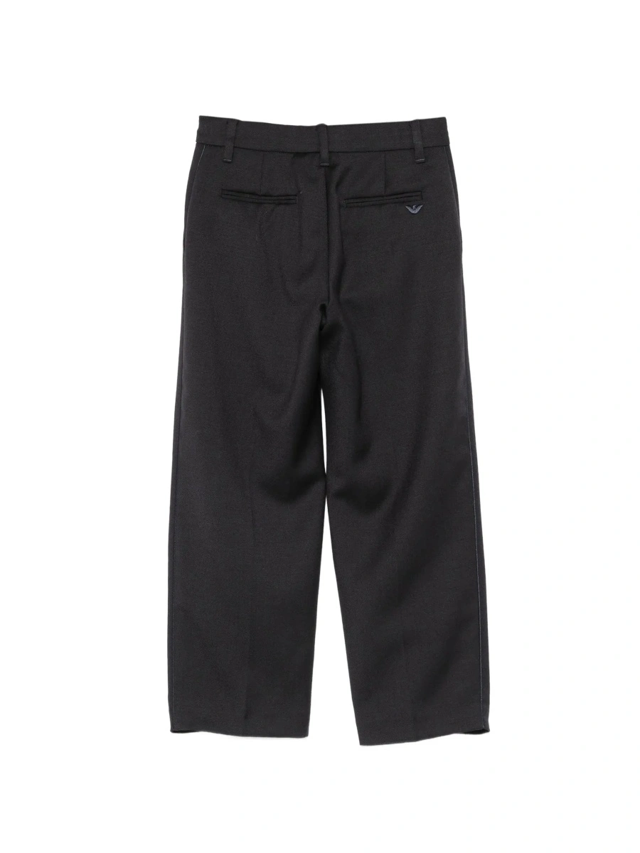 Pantaloni EMPORIO ARMANI KIDS albastri din bumbac - Img 4