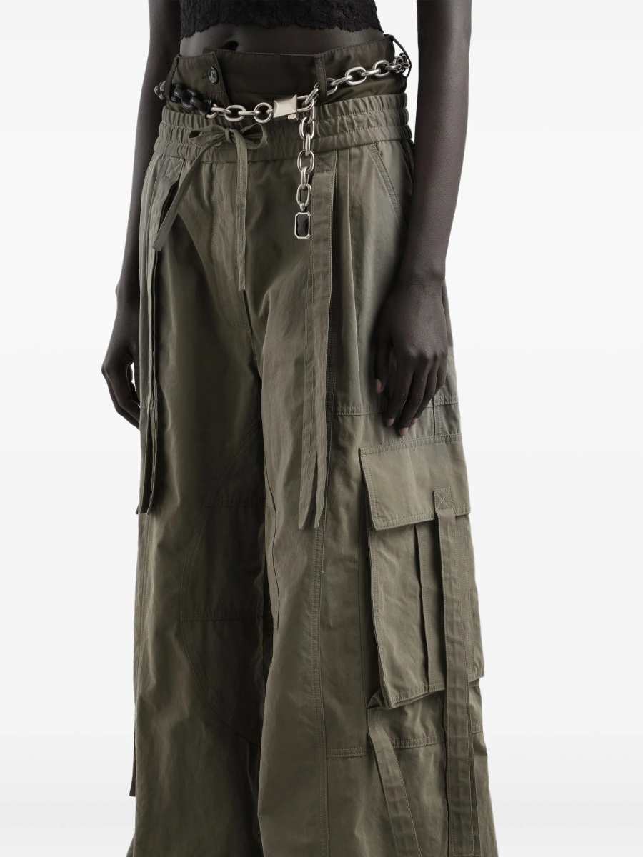 Pantaloni evazati Dolce &amp; Gabbana verzi - Img 4