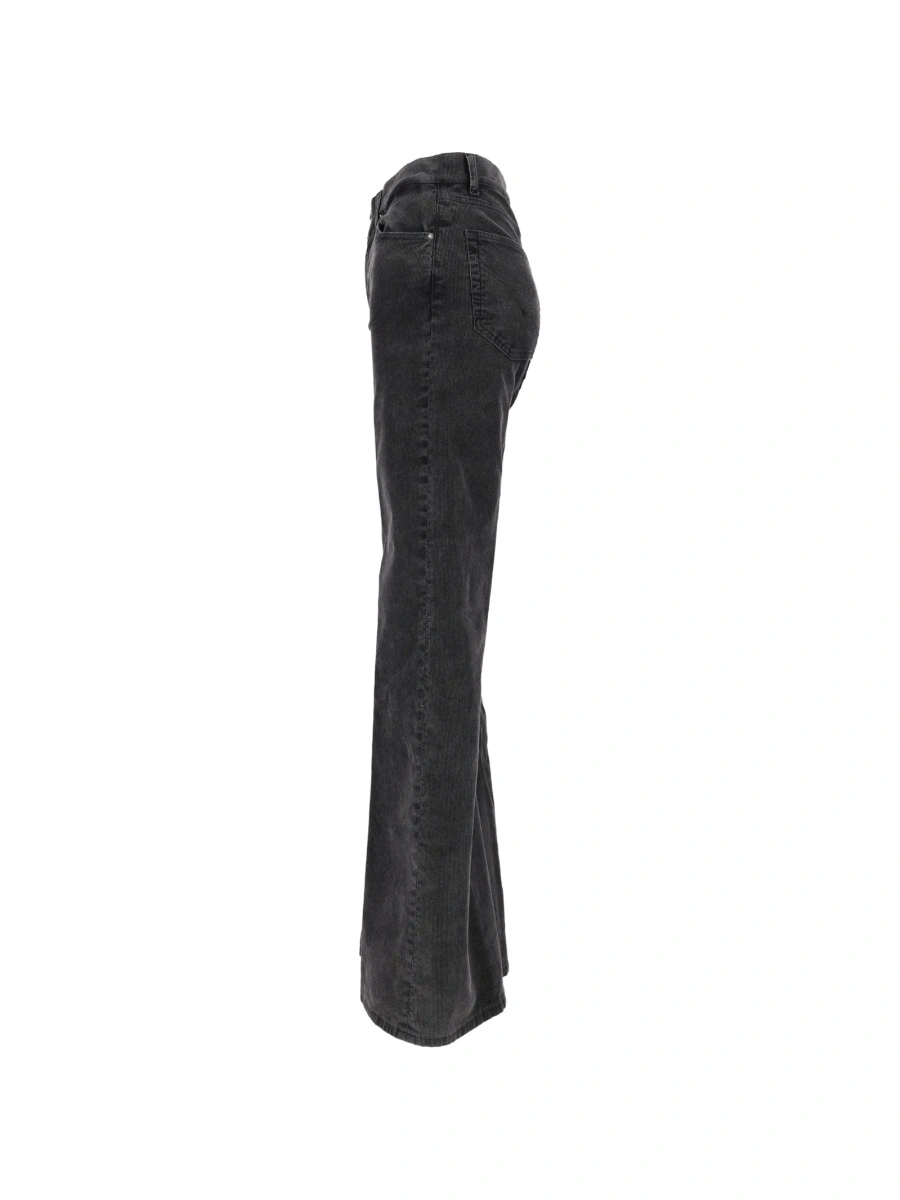 Pantaloni evazati Dondup negri - Img 3