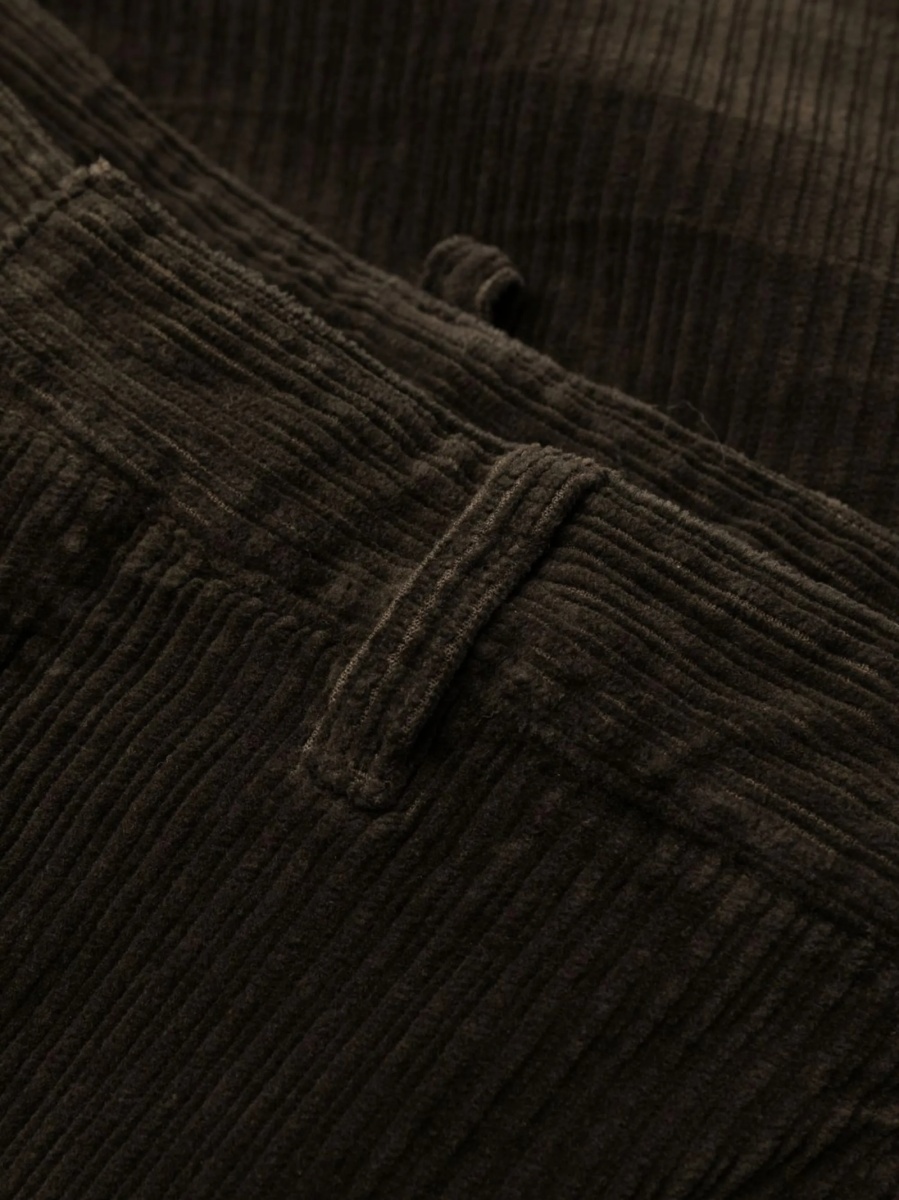 Pantaloni evazati DSQUARED2 maro din bumbac si spandex/elastan - Img 5