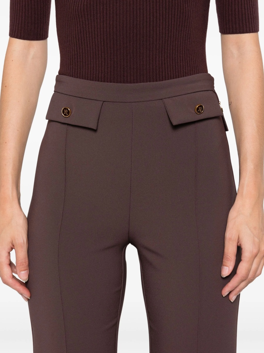 Pantaloni evazati Elisabetta Franchi maro - Img 5