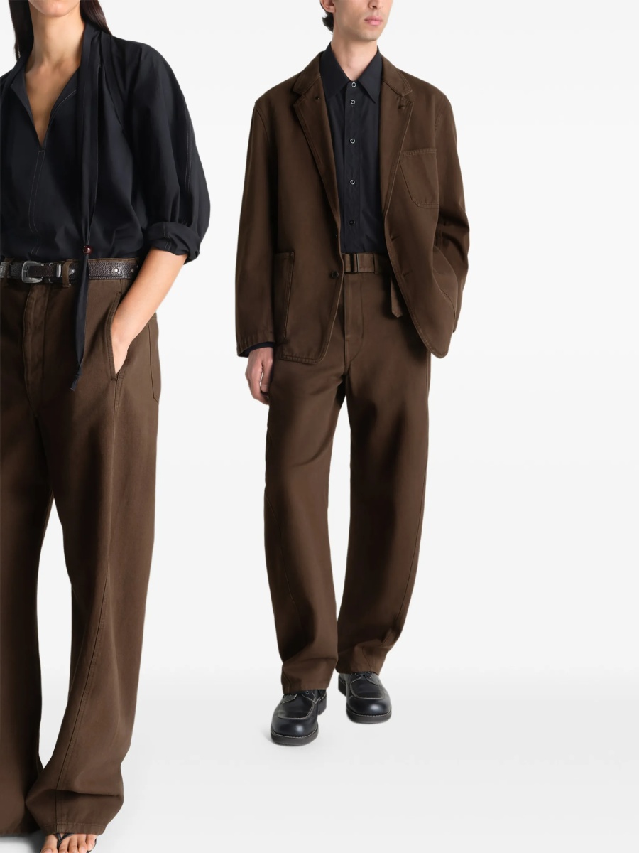 Pantaloni evazati LEMAIRE maro - Img 2