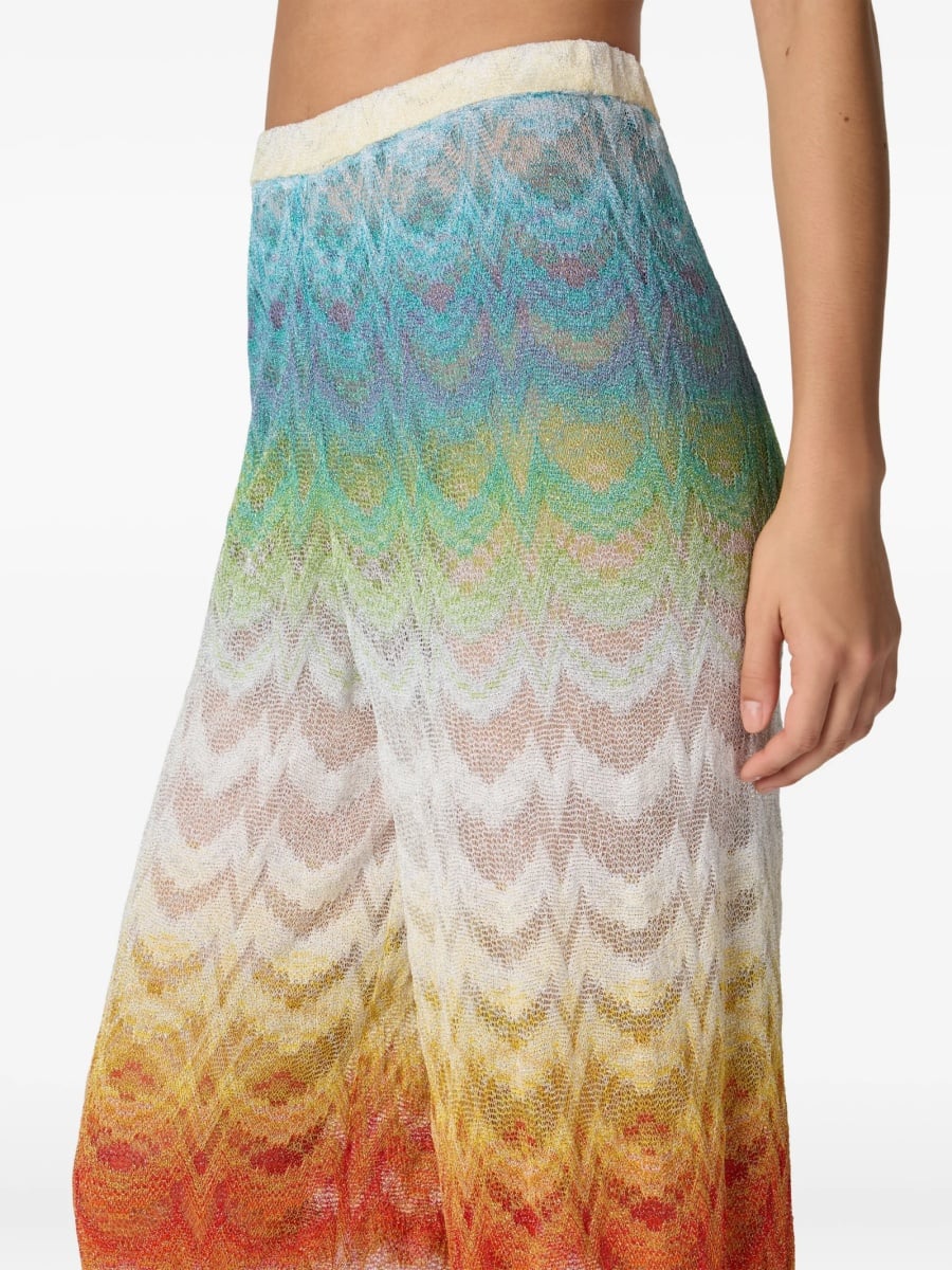 Pantaloni evazati MISSONI BEACHWEAR albi - Img 2