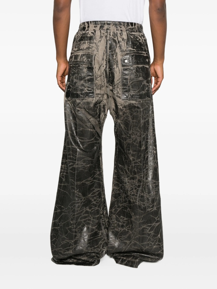 Pantaloni evazati Rick Owens negri - Img 4