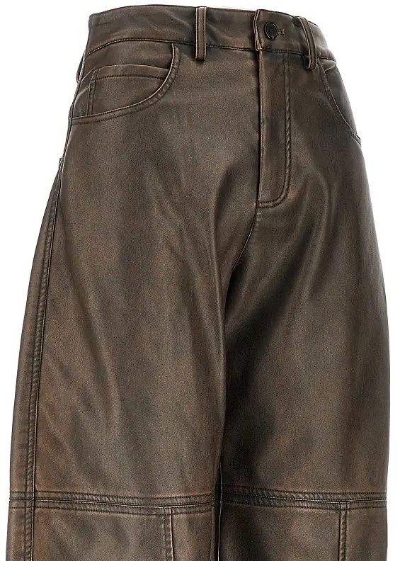 Pantaloni Faux leather Barrel Leg pants - Img 2
