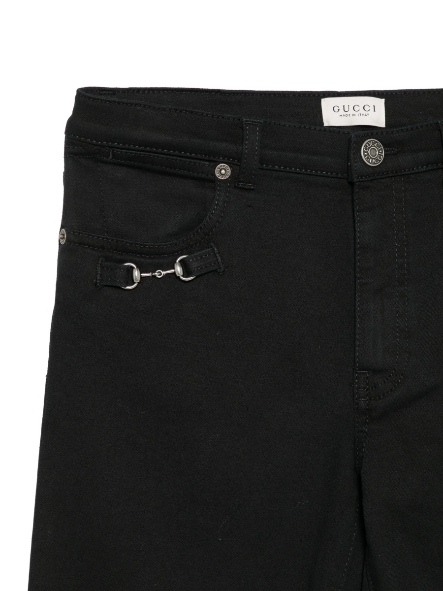 Pantaloni Gucci negri din bumbac si elastan - Img 3