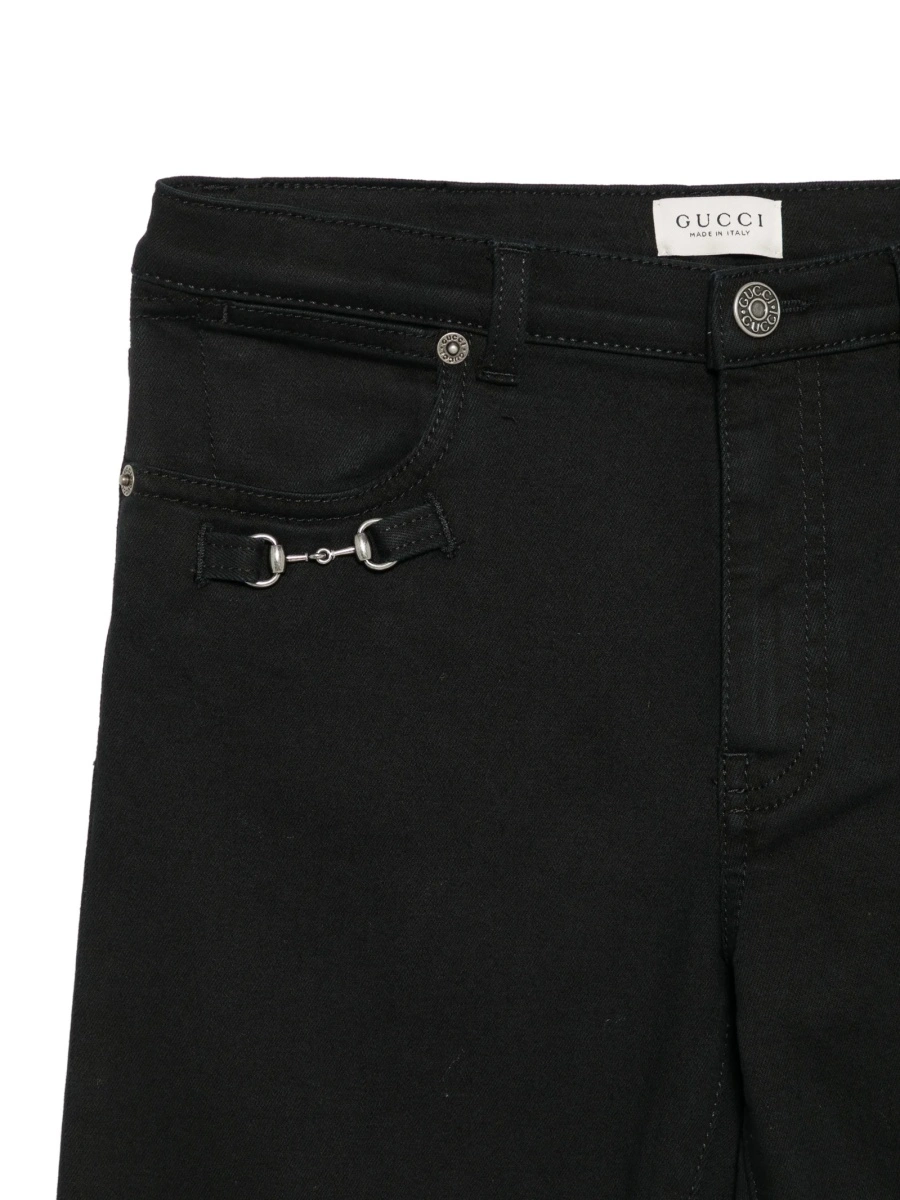 Pantaloni Gucci negri din bumbac si elastan - Img 3
