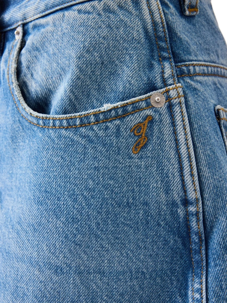 Pantaloni High-Waist Barrel-Leg Jeans - Img 7