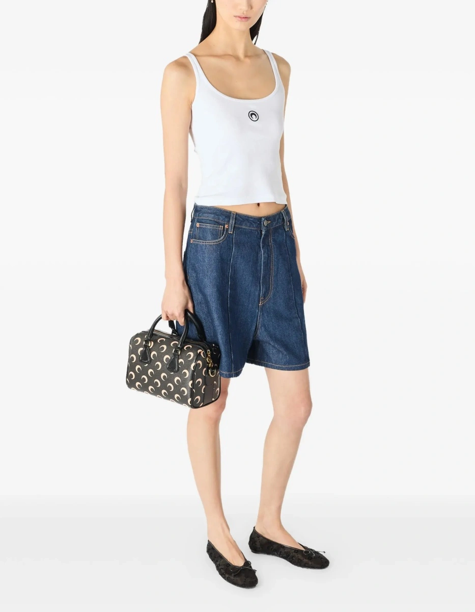 Pantaloni High-waisted denim Shorts - Img 6