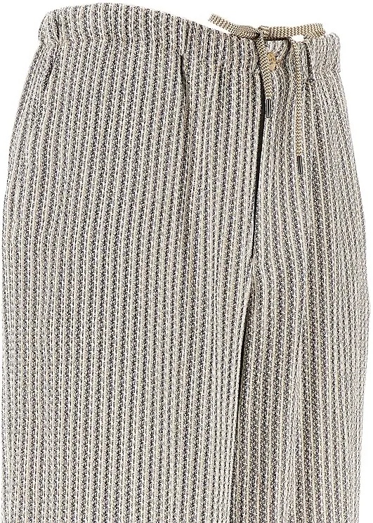 Pantaloni Jacquard viscose loose pants - Img 2