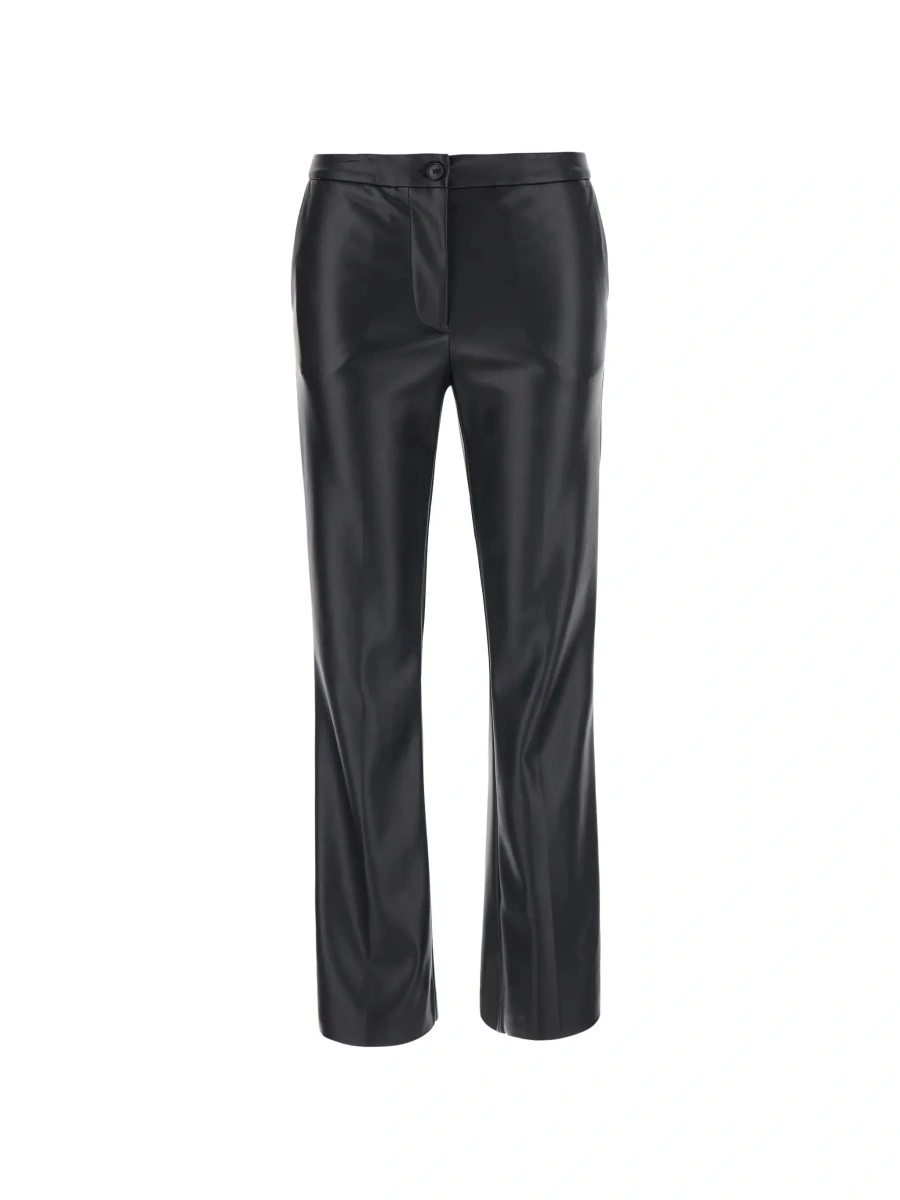 Pantaloni Jucca negri din piele ecologica - Img 6