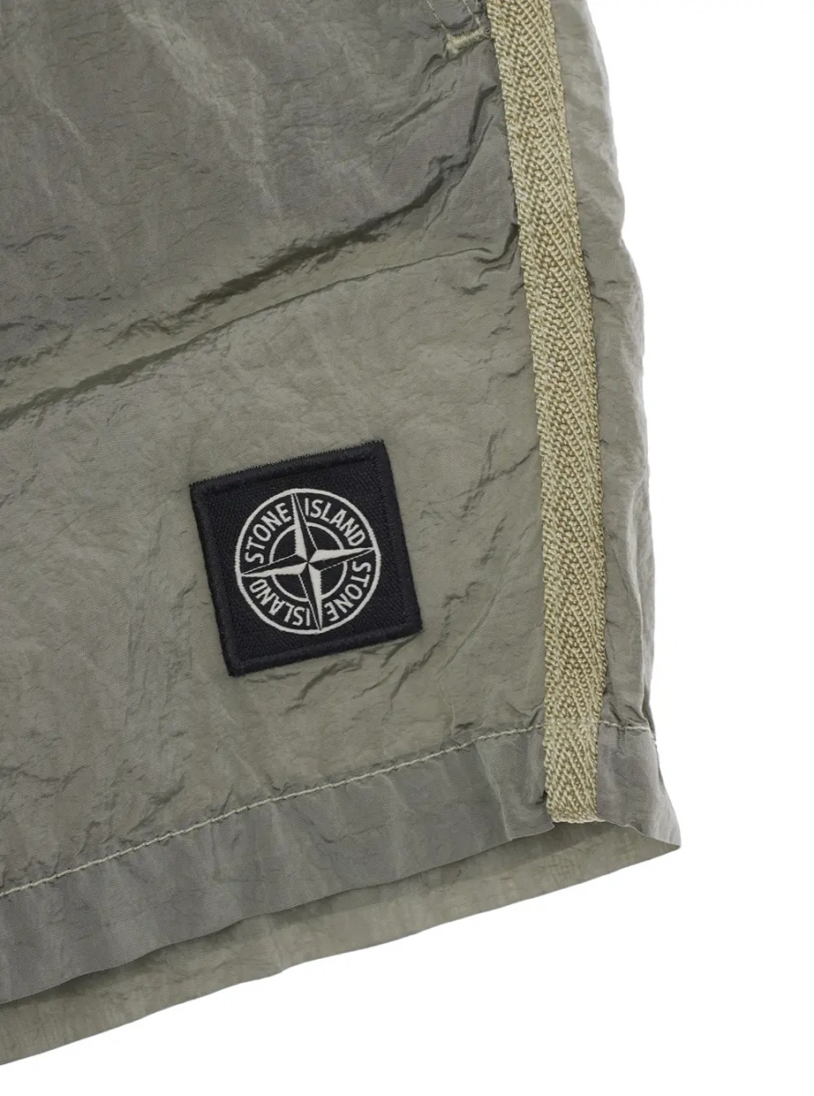 Pantaloni L1S16B100002S0043V0061 - Gray - Shorts with Welt Pocket - In Polyamide - Child - Img 3