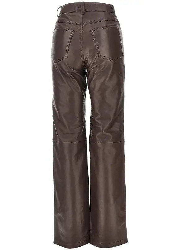 Pantaloni Leather straight leg pants - Img 3